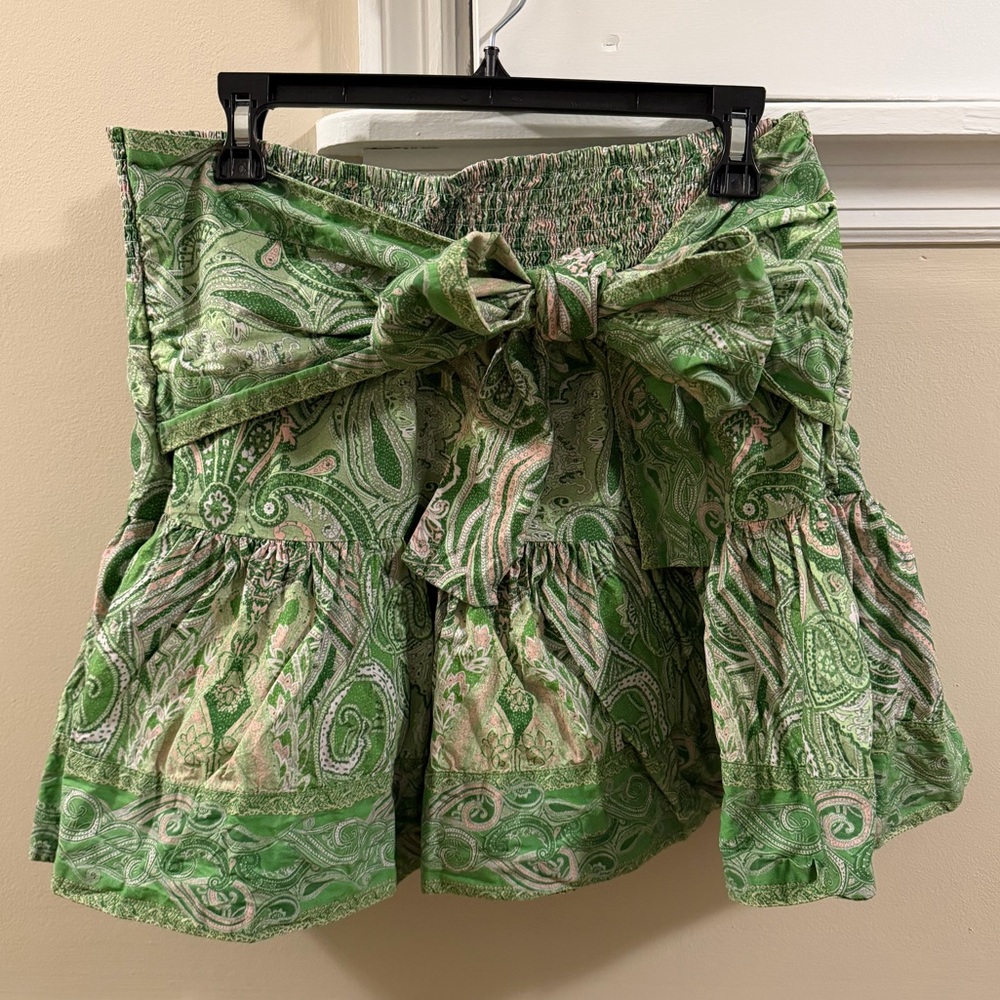 Love The Label Dawson Matching Set Skirt & Shirt in Mason Paisley Green - Picture 12 of 15